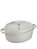 Staub cast iron casserole (29cm) - White