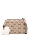 LIU JO logo and charm cross body bag - Neutrals