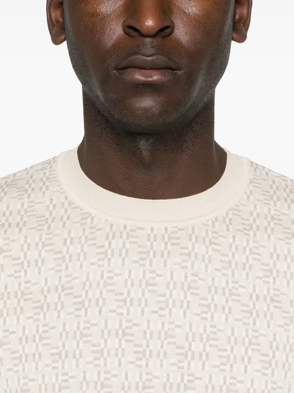 FENDI Sweater met FF-print Beige