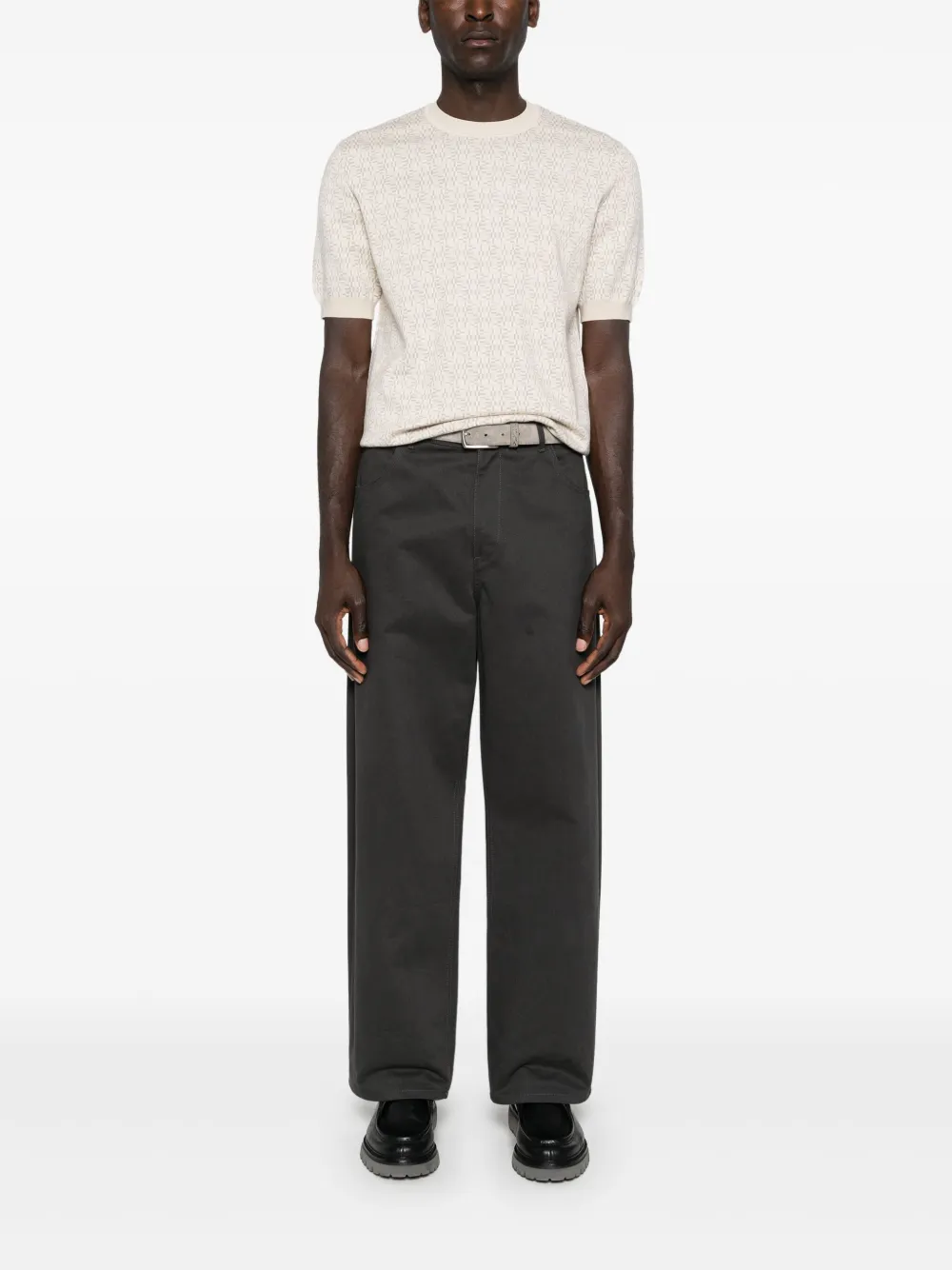 FENDI Sweater met FF-print - Beige