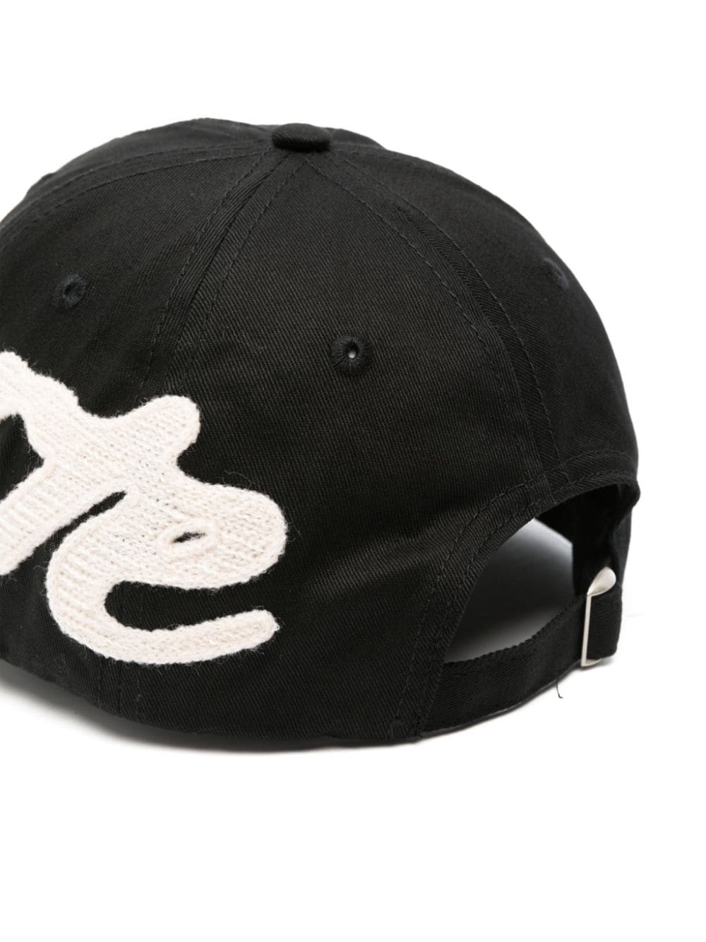 Shop Arte Embroidered-logo Cap In Black