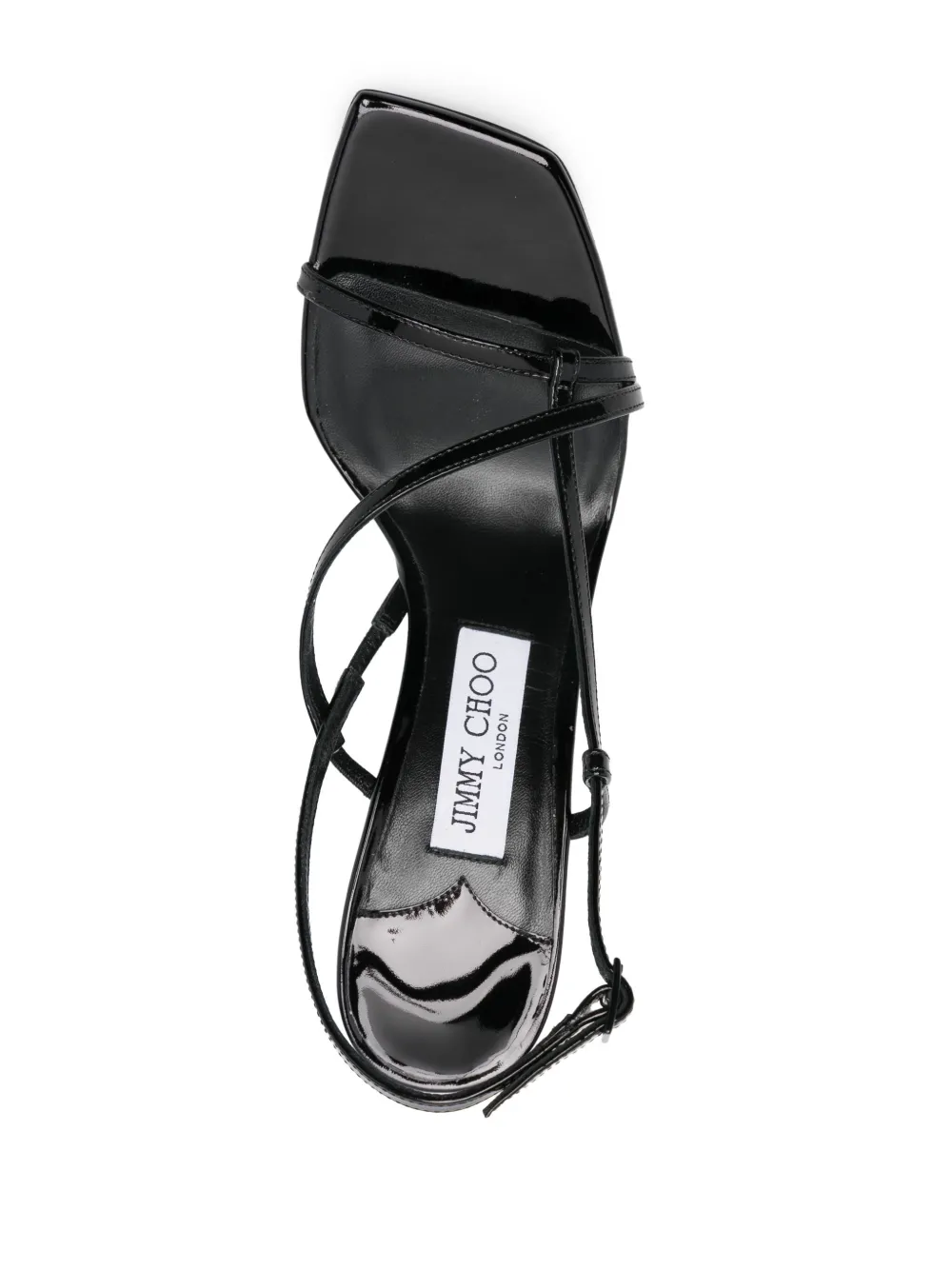 Jimmy Choo Etana 80 Crystal Embellished Sandals In Black