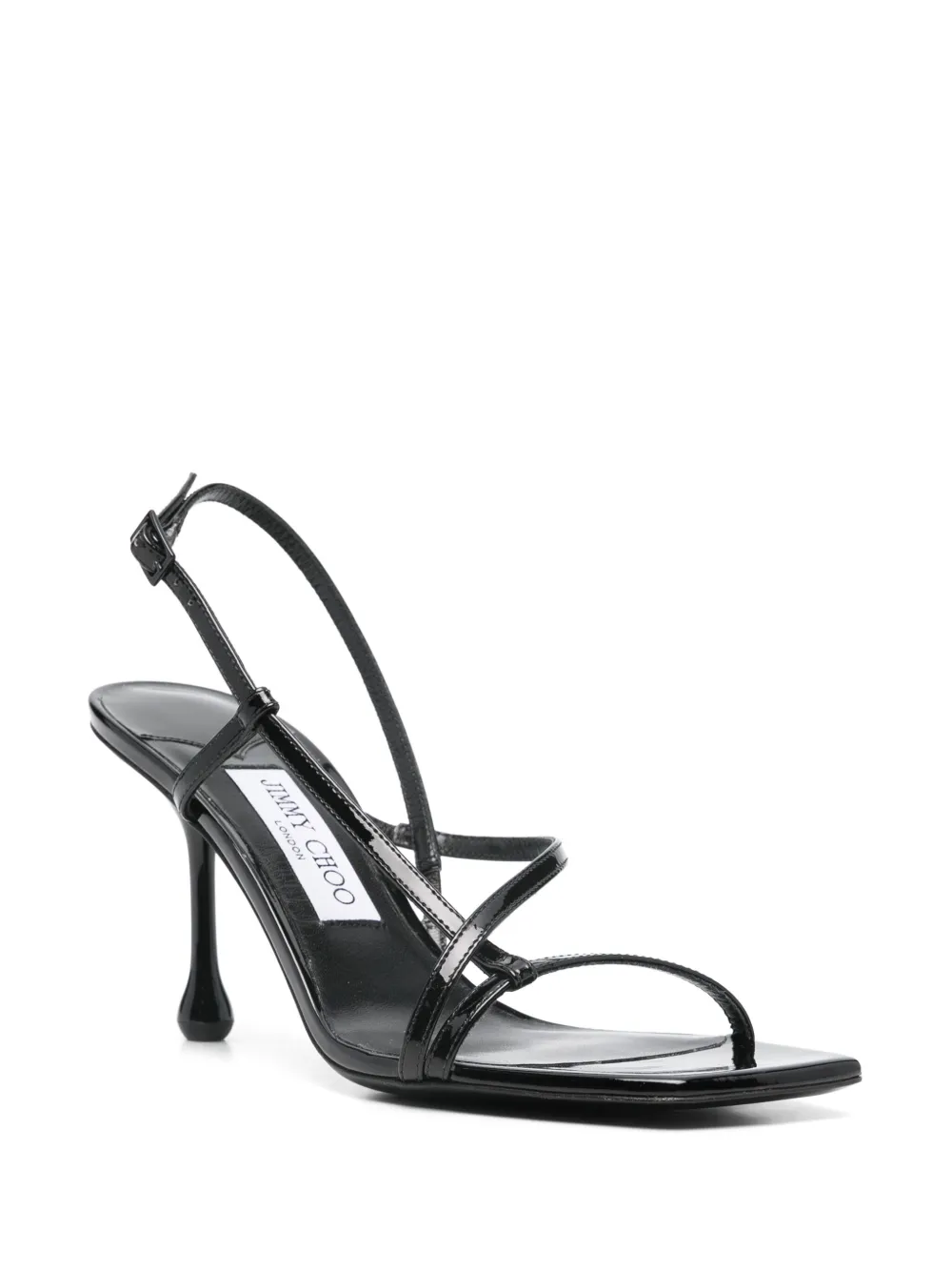 Jimmy Choo Etana 80 Crystal Embellished Sandals In Black