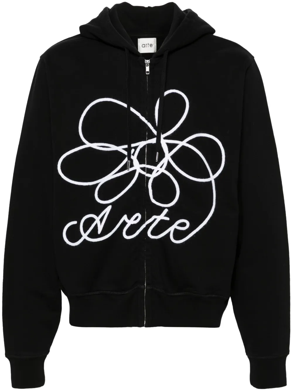 ARTE Felpa Con Cappuccio e Logo Nero FARFETCH IT