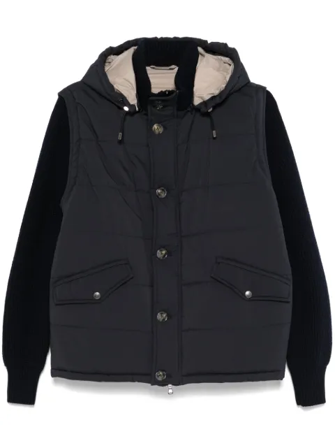 Barba detachable-sleeve jacket