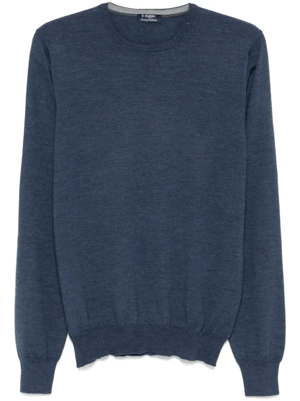 Barba Paricollo Sweater in Blue