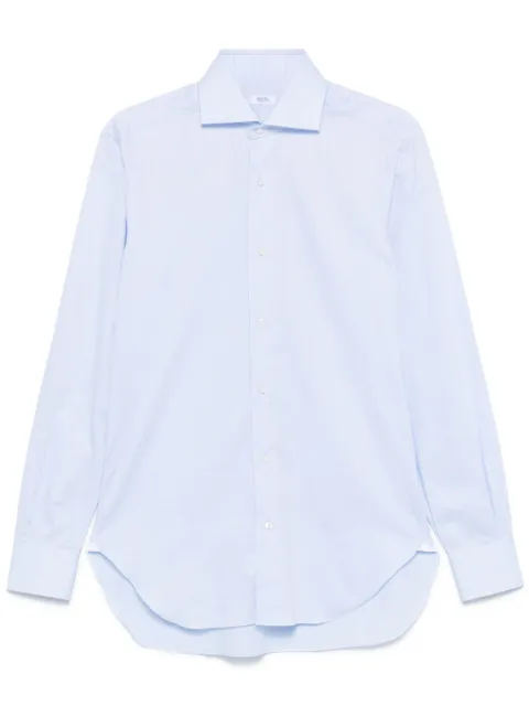 Barba cutaway-collar shirt