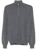 Barba Lupo Zip sweater - Grey