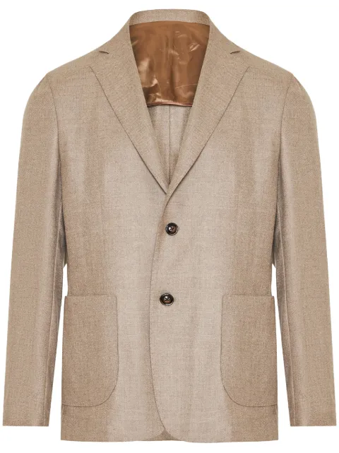 Barba blazer con solapas de muesca