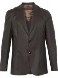 Barba virgin wool blazer - Brown