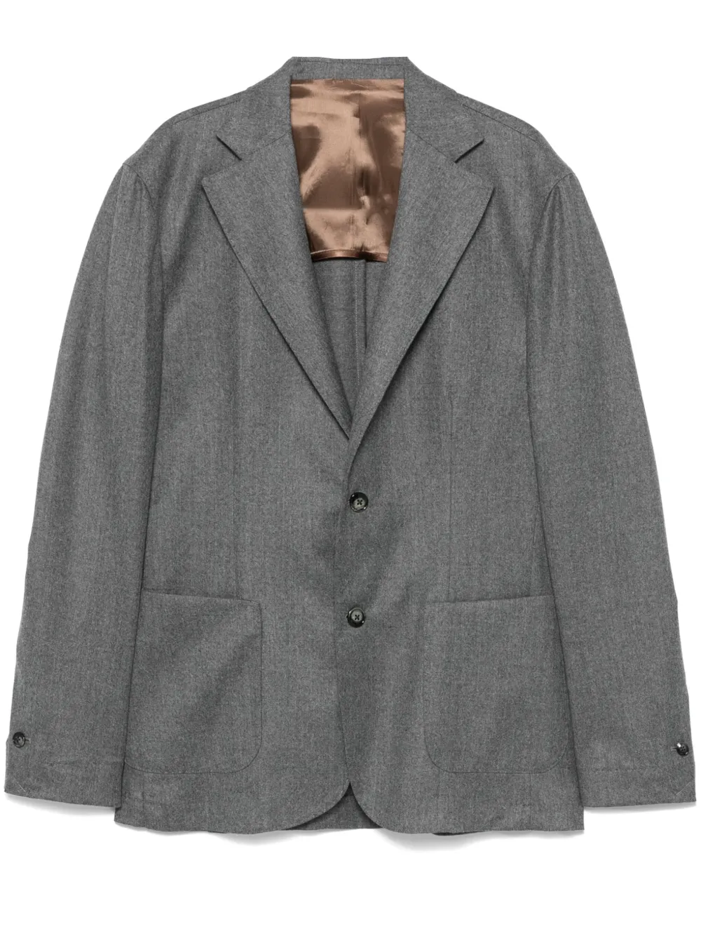Barba Wollen blazer Grijs
