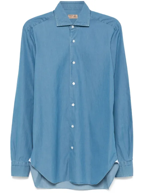 Barba camisa de mezclilla