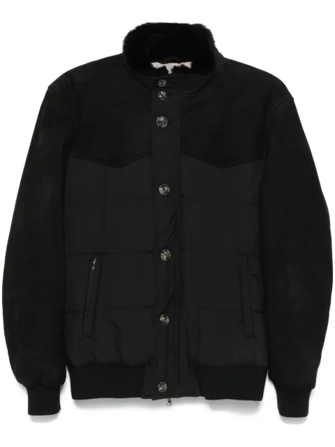 Barba mock-neck puffer jacket