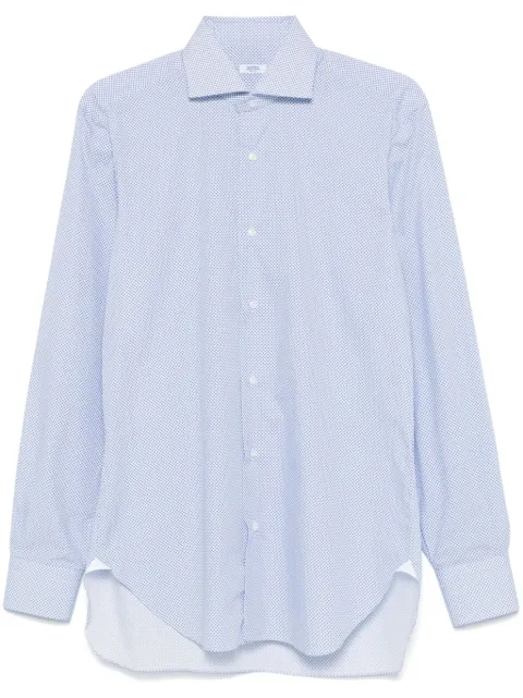 Barba patterned-jacquard shirt