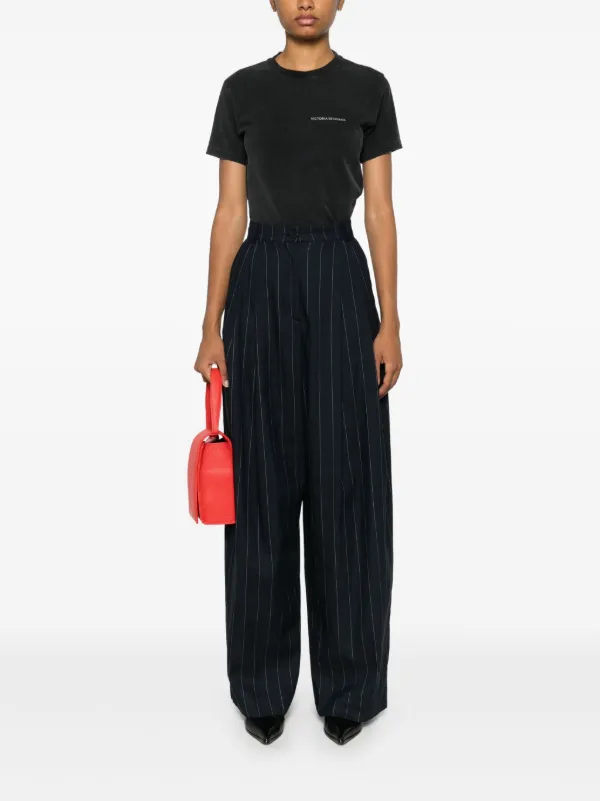 【Victoria Beckham】オーガニックコットンジャージーTシャツ Victoria Beckham オーガニックコットン Tシャツ | ブラック