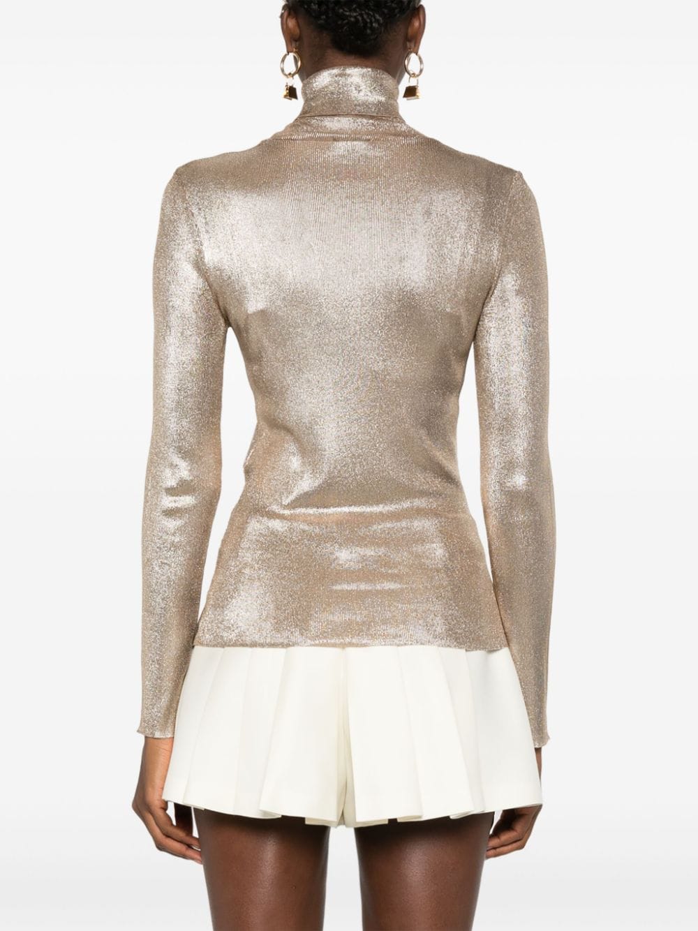 Shop Tom Ford Lamé Top In Gold