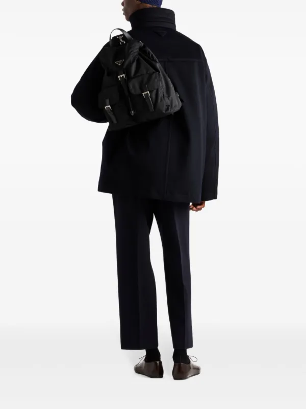 プラダ　カシミアジャケット Prada カシミア ダウンジャケット | ブルー | FARFETCH JP