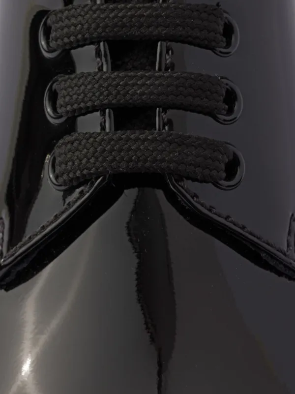 Prada モノリス レースアップ シューズ | ブラック | FARFETCH JP