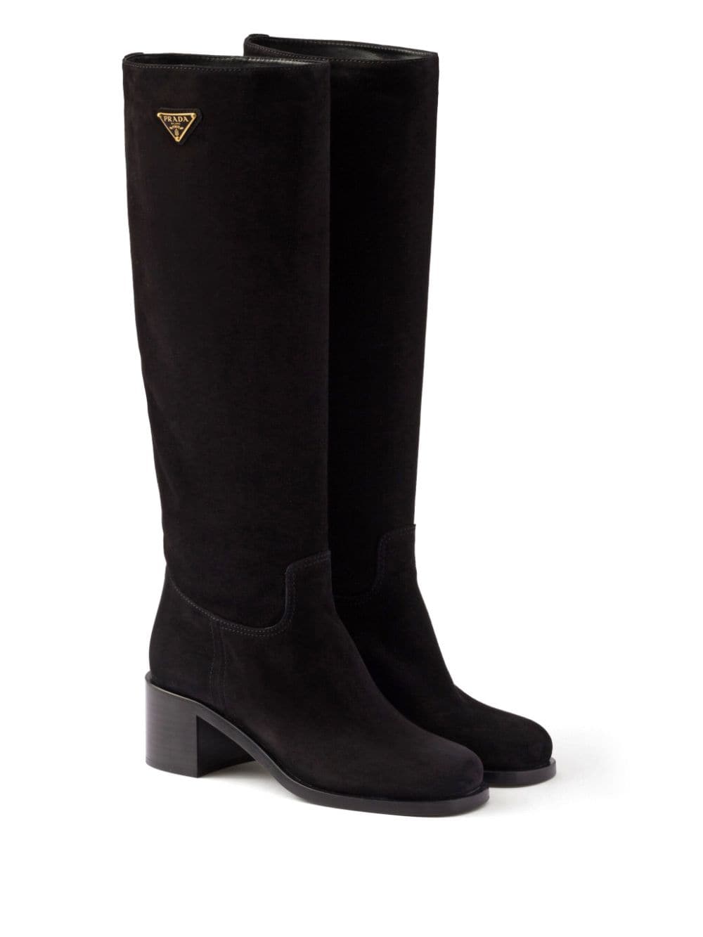 Prada suede over the knee boots best sale