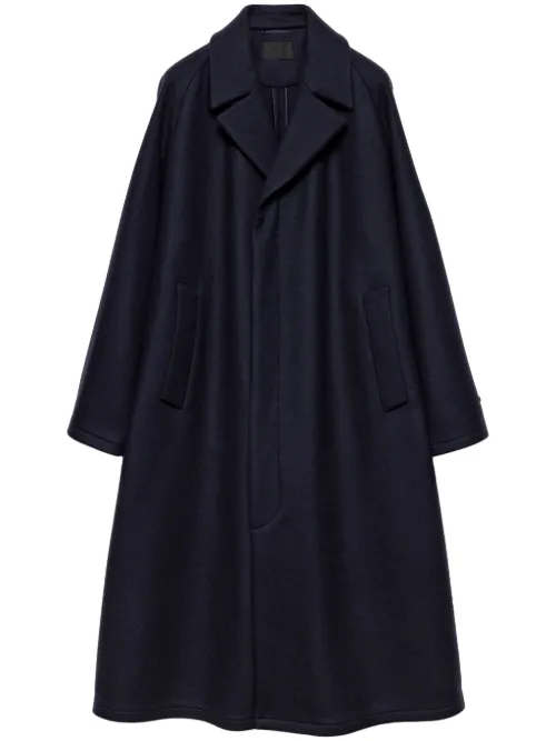 Manteau à logo triangle - Prada - Modalova