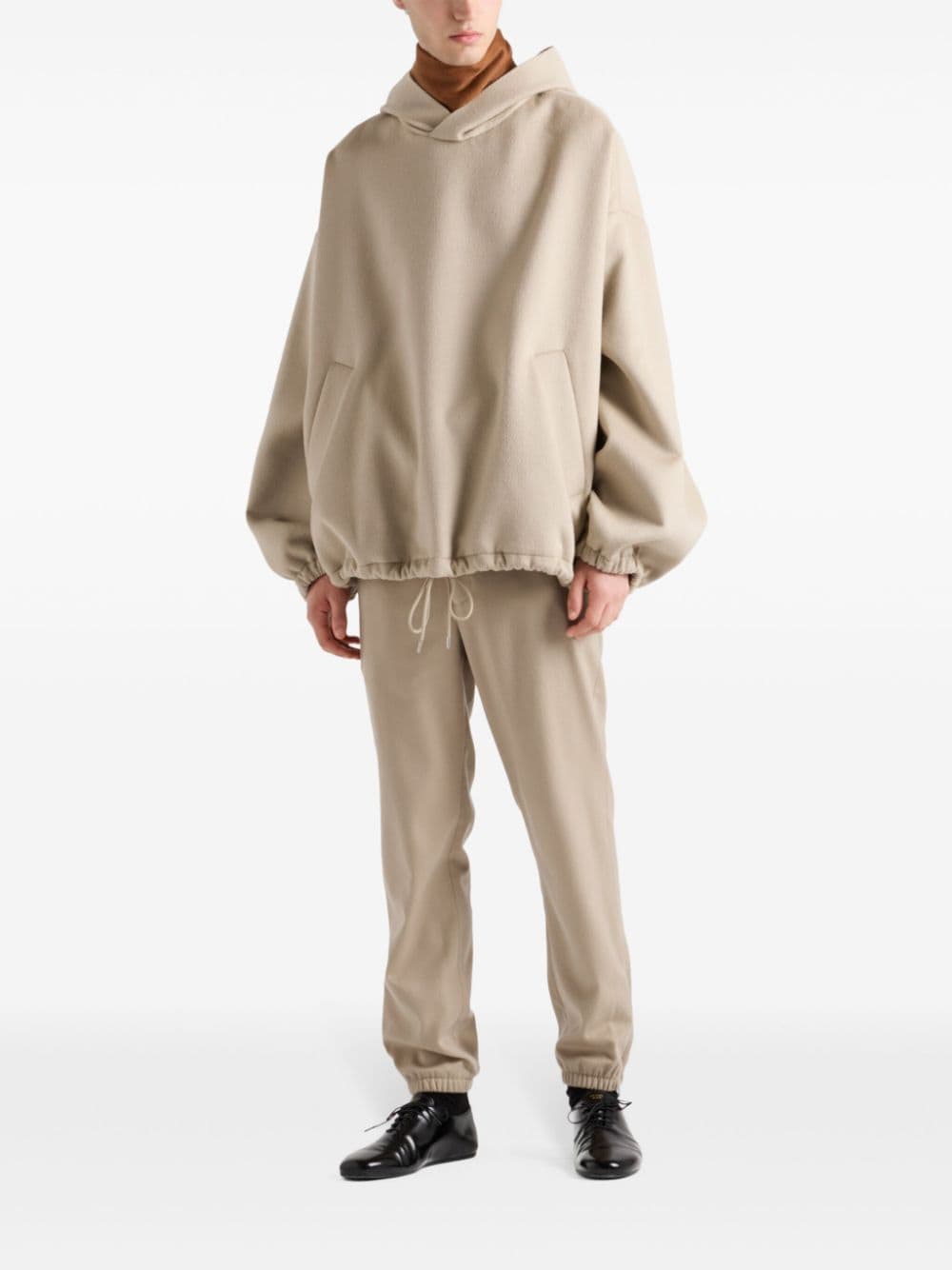 Prada Wollen hoodie - Beige