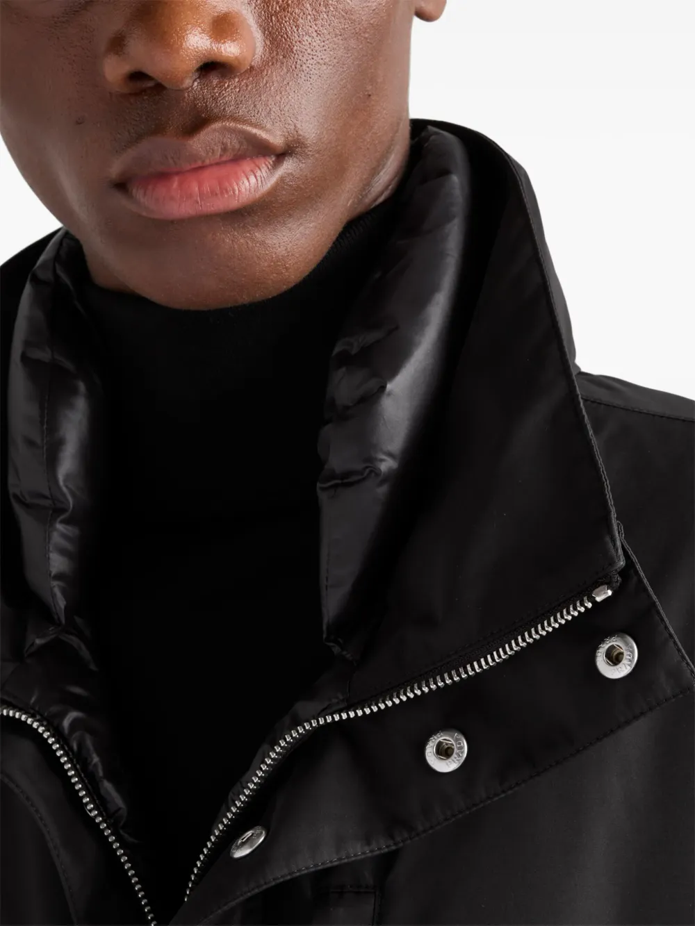Prada Jas met logo Zwart