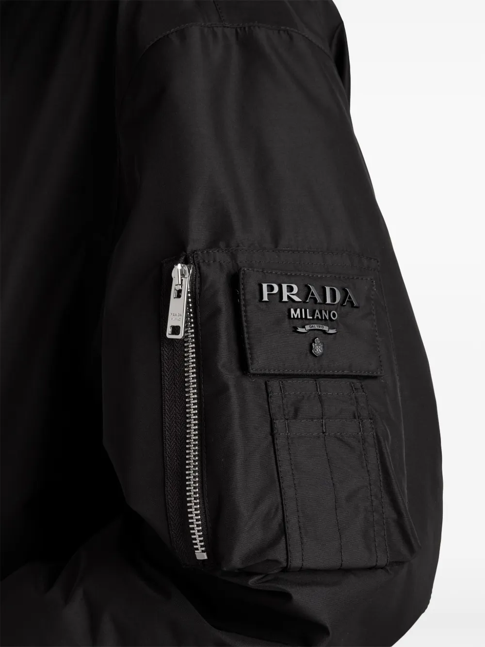 Prada Jas met logo Zwart