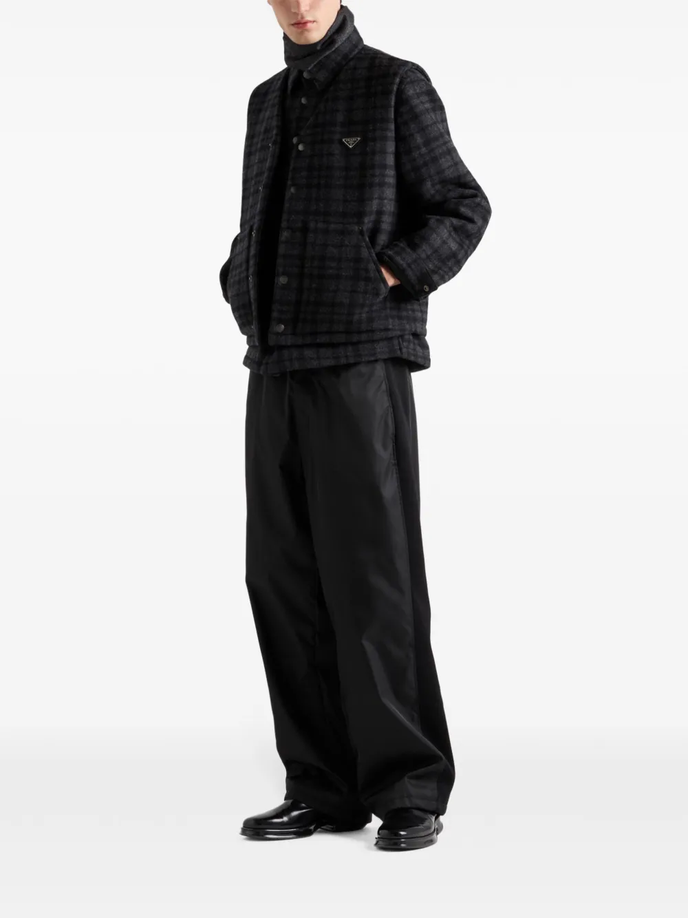 Prada Geruite wollen spencer - Grijs