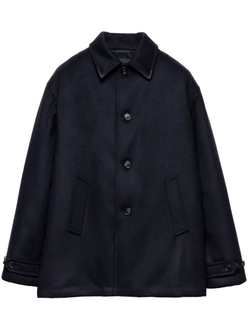 Prada caban en laine - Bleu - Prada - Modalova