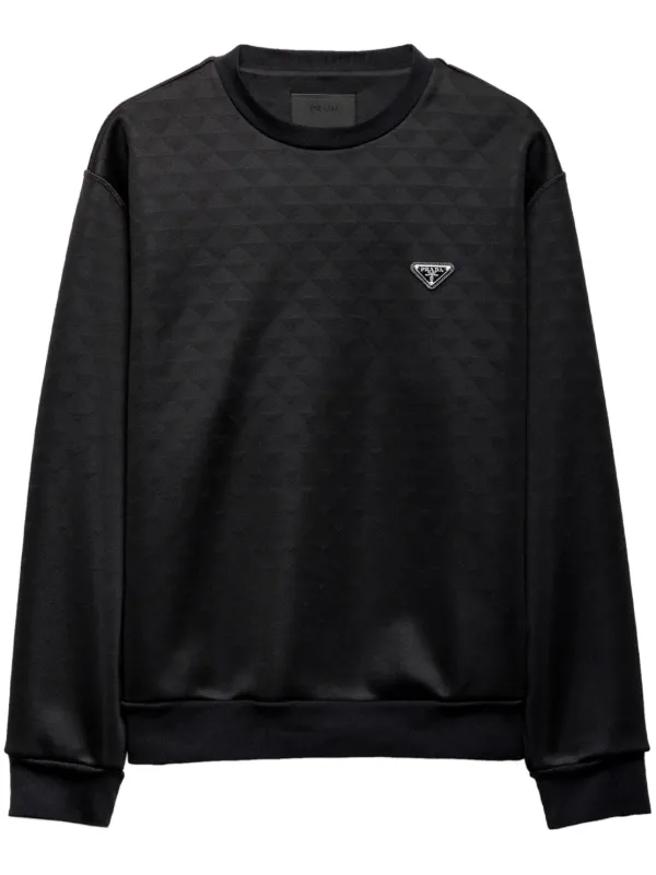 Prada Technical Fabric Sweatshirt Black FARFETCH PL