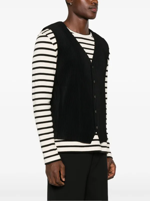 トップス Issey Miyake Homme Plisse vest Fleece Pleats Vest in Brown – SVRN