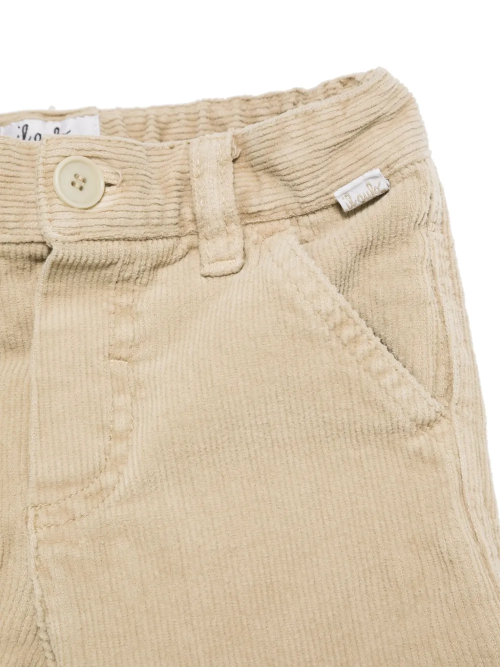 Il Gufo Ribfluwelen broek Beige