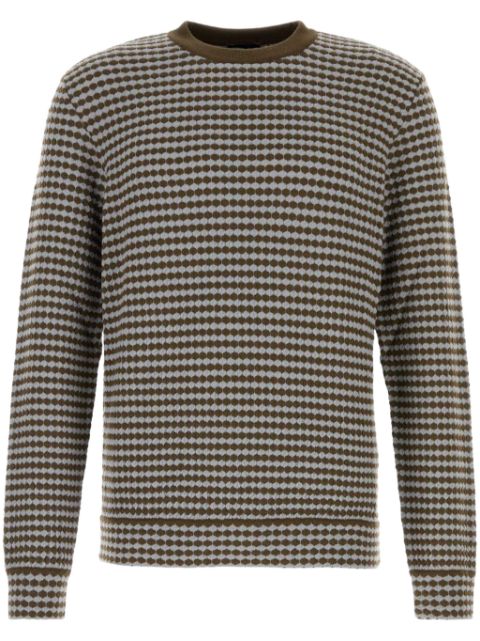 Giorgio Armani geometric-patterned sweater Men