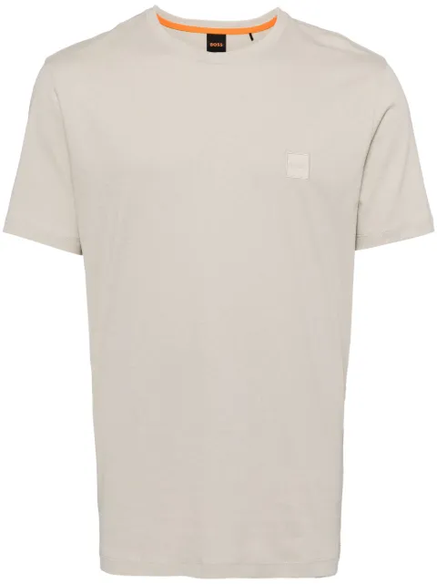 BOSS logo patch cotton T-shirt
