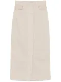 Lorena Antoniazzi denim midi skirt - Neutrals