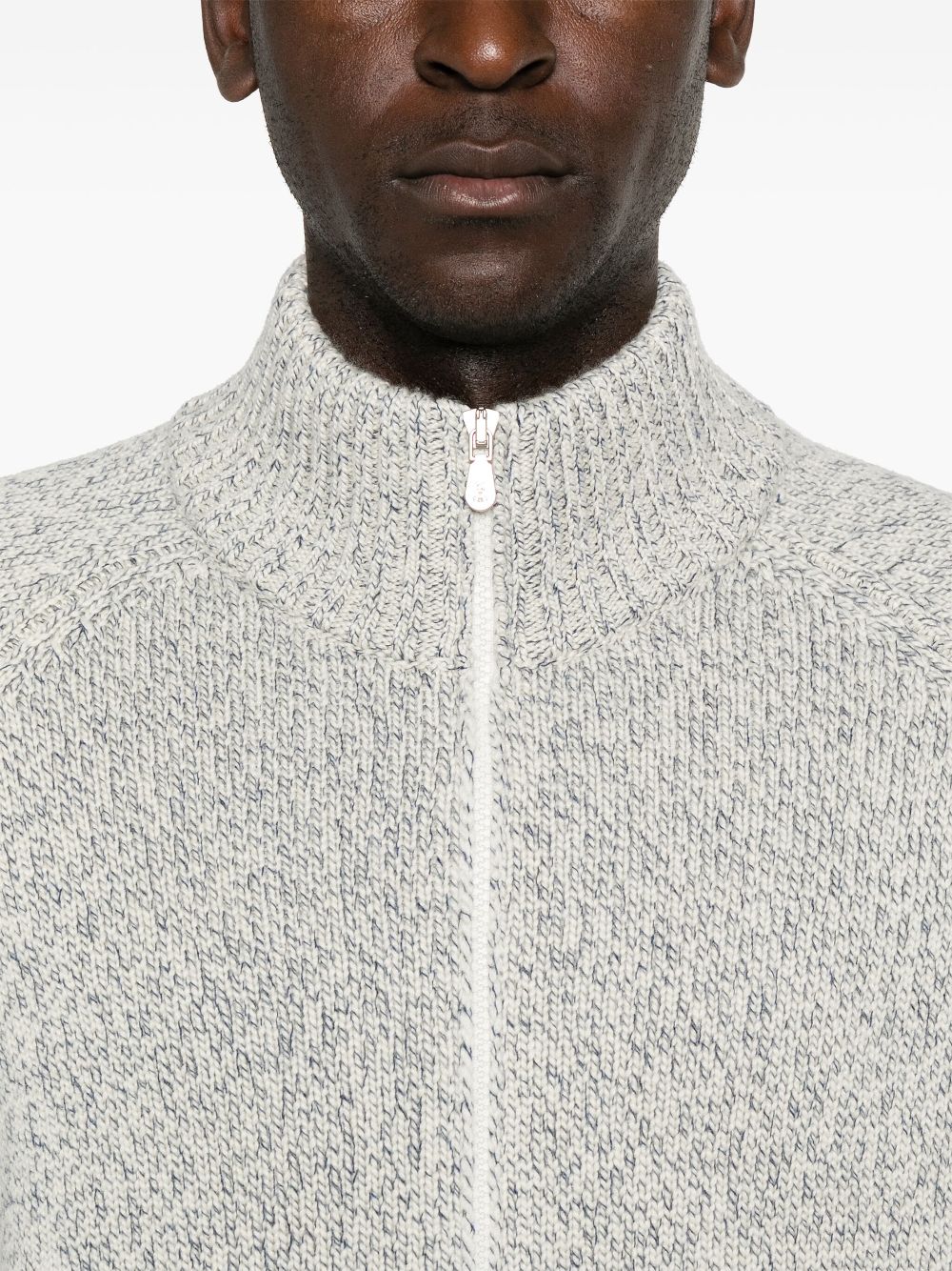 Brunello Cucinelli mouline cashmere cardigan Men