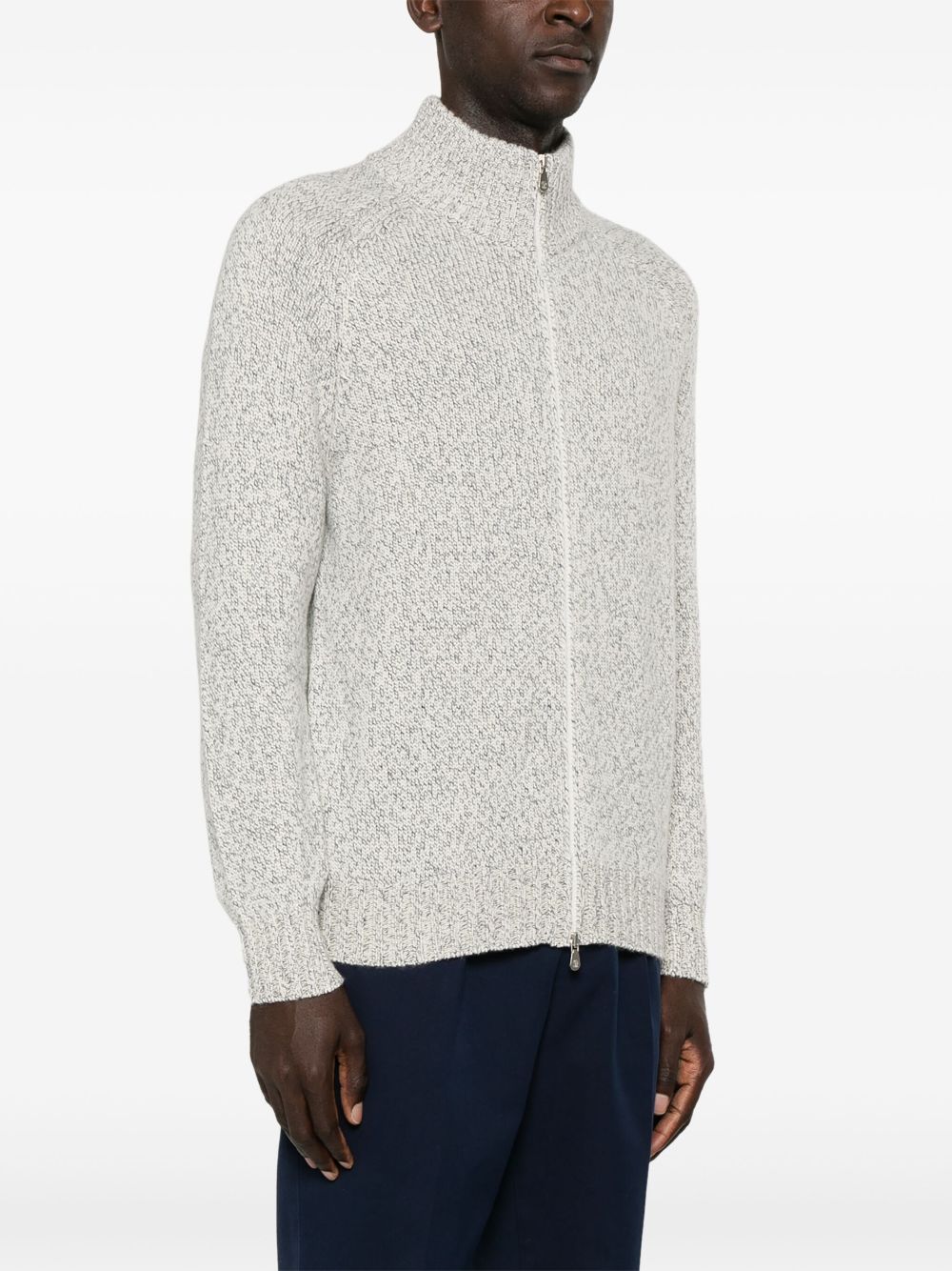 Brunello Cucinelli mouline cashmere cardigan Men