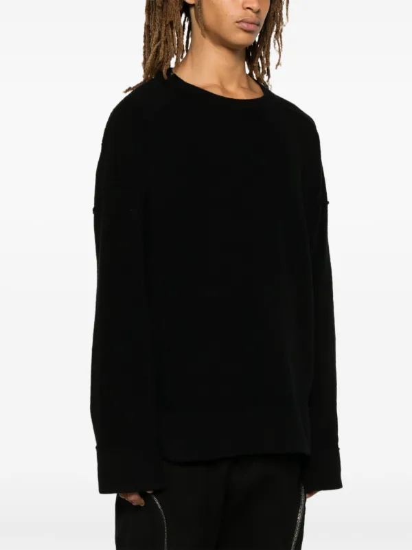 Isabel Benenato Cashmere Sweater Black FARFETCH UK