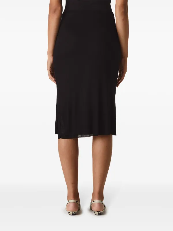 【送料&関税込】Khaite Leema Midi Skirt KHAITE Leema Midi Skirt | Black | FARFETCH OM