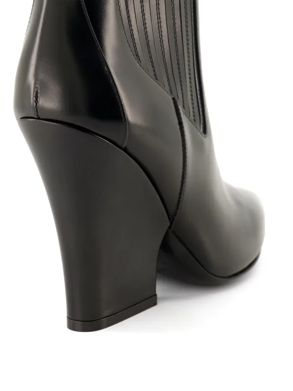 【関税込み】VALENTINO GARAVANI 'VLOGO LOCKETTE' ANKLE BOOTS Valentino Garavani 105mm VLogo Lockette Boots | Black