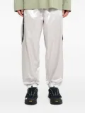Olly Shinder elasticated-waistband panelled trousers - Silver
