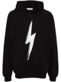 Applied Art Forms flash-print hoodie - Black