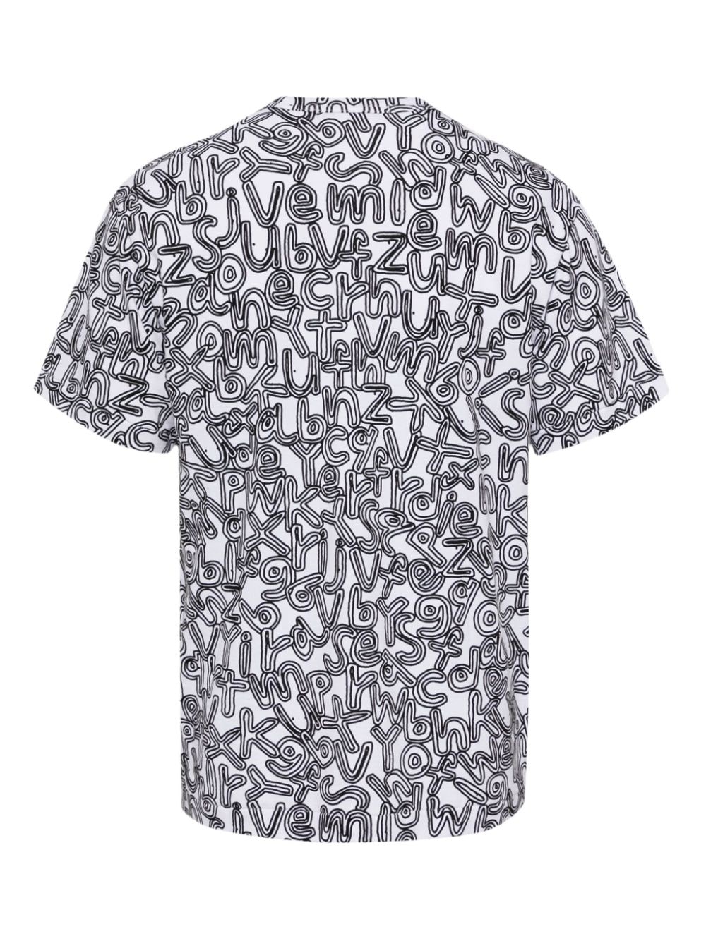 Shop Comme Des Garçons Homme Deux Graphic-print T-shirt In White