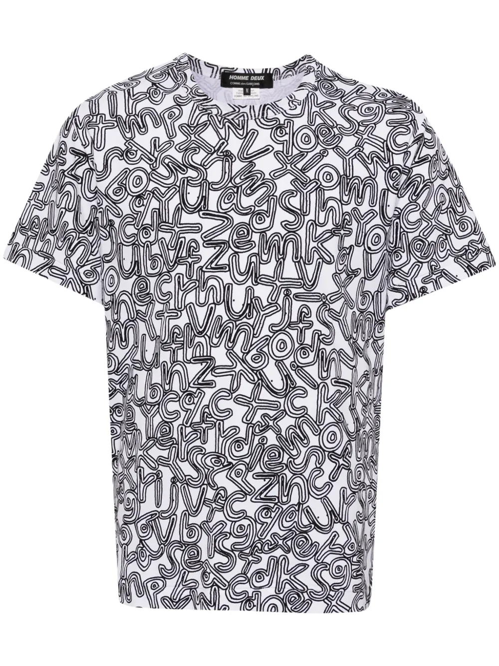 Shop Comme Des Garçons Homme Deux Graphic-print T-shirt In White