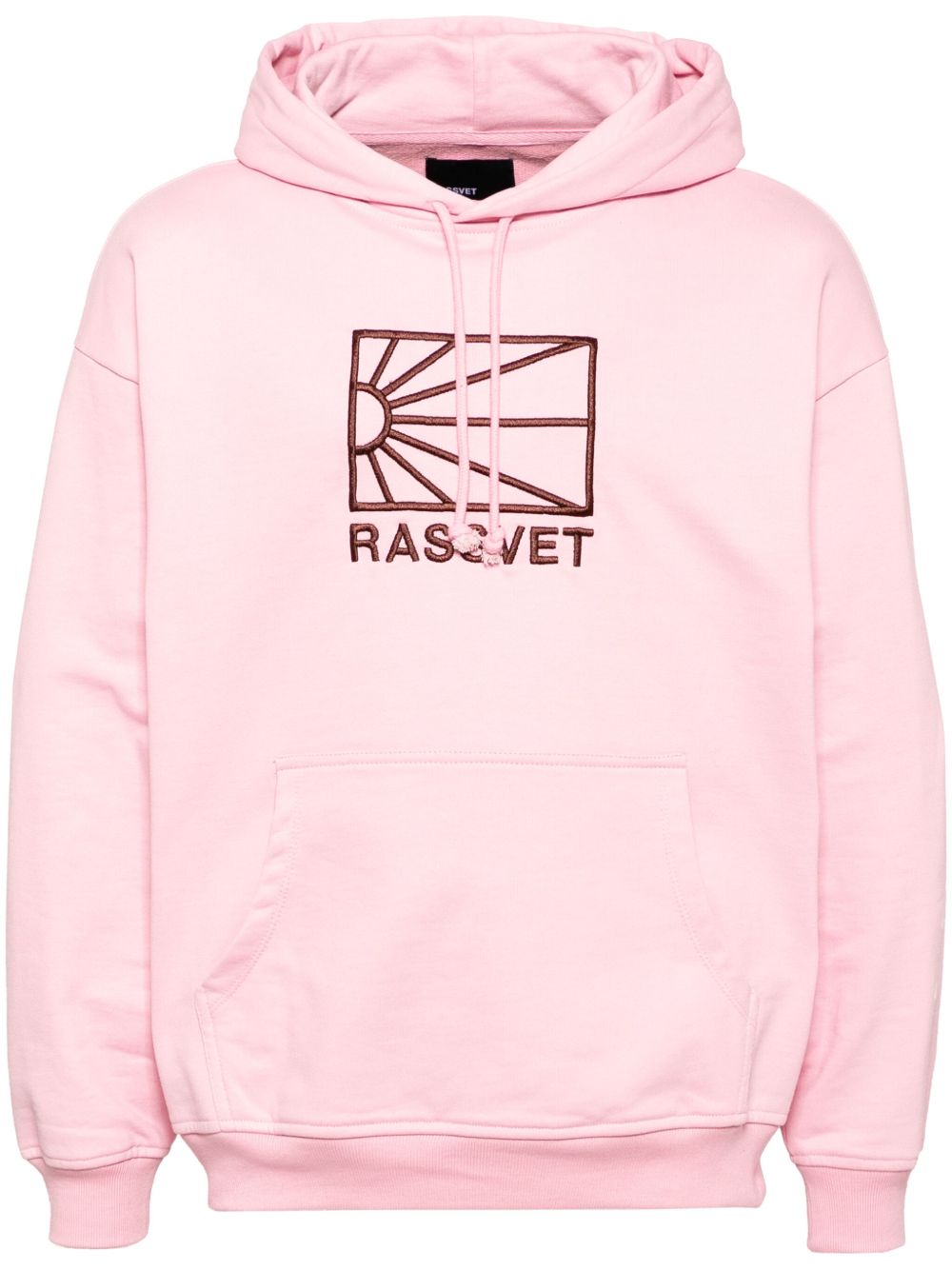 logo-embroidered hoodie