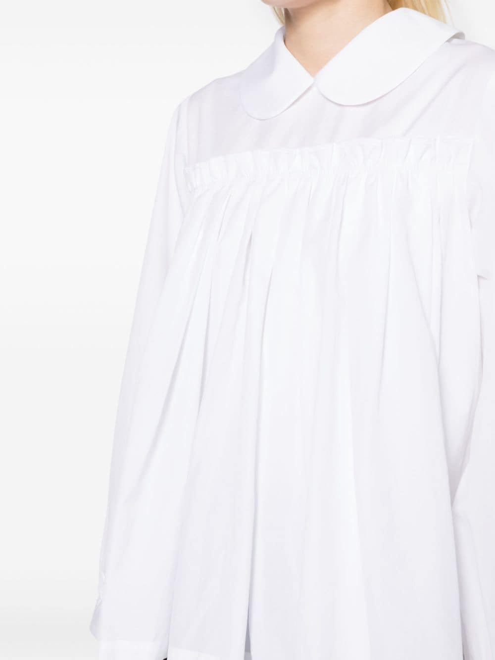 Shop Comme Des Garcons Girl Ruffled Blouse In White