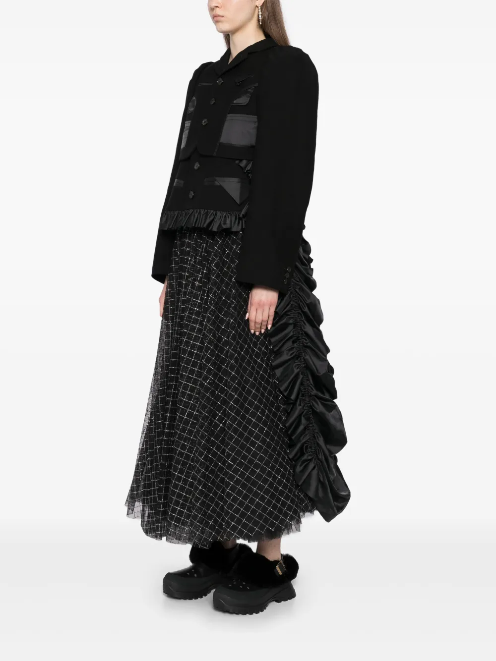 Noir Kei Ninomiya フリルジャケット | ブラック | FARFETCH JP