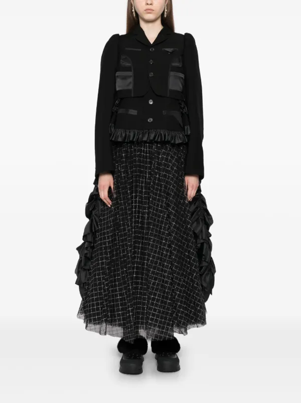 Noir Kei Ninomiya フリルジャケット | ブラック | FARFETCH JP