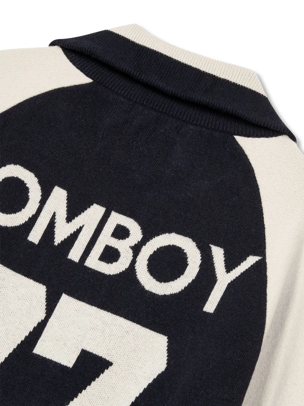 Studio Tomboy High-neck Zip-front Cardigan In Blue