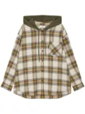 STUDIO TOMBOY checked hoodie - Neutrals